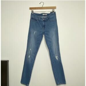 Levi's 711 Skinny Jeans - Women's Size 26 - Distressed Denim Fall Jeans